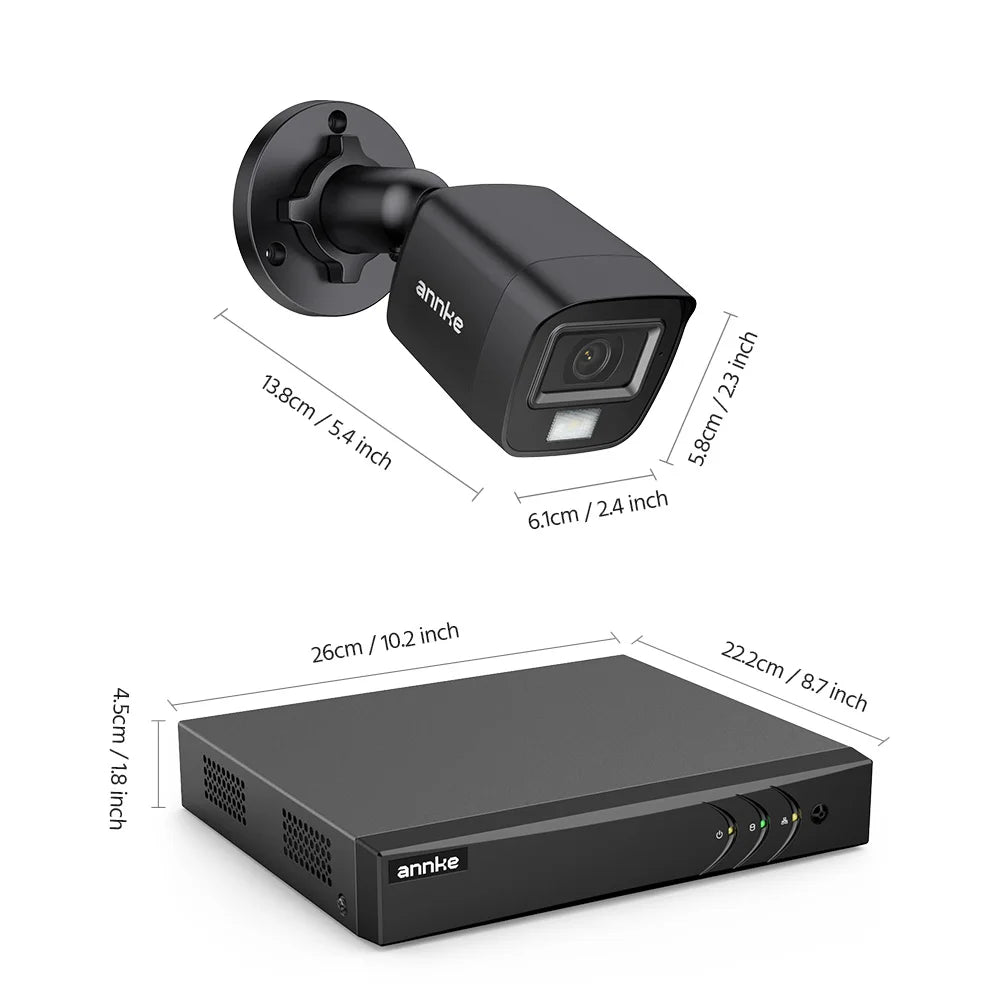 Annke 3K Lite Wired Security Camera System Outdoor