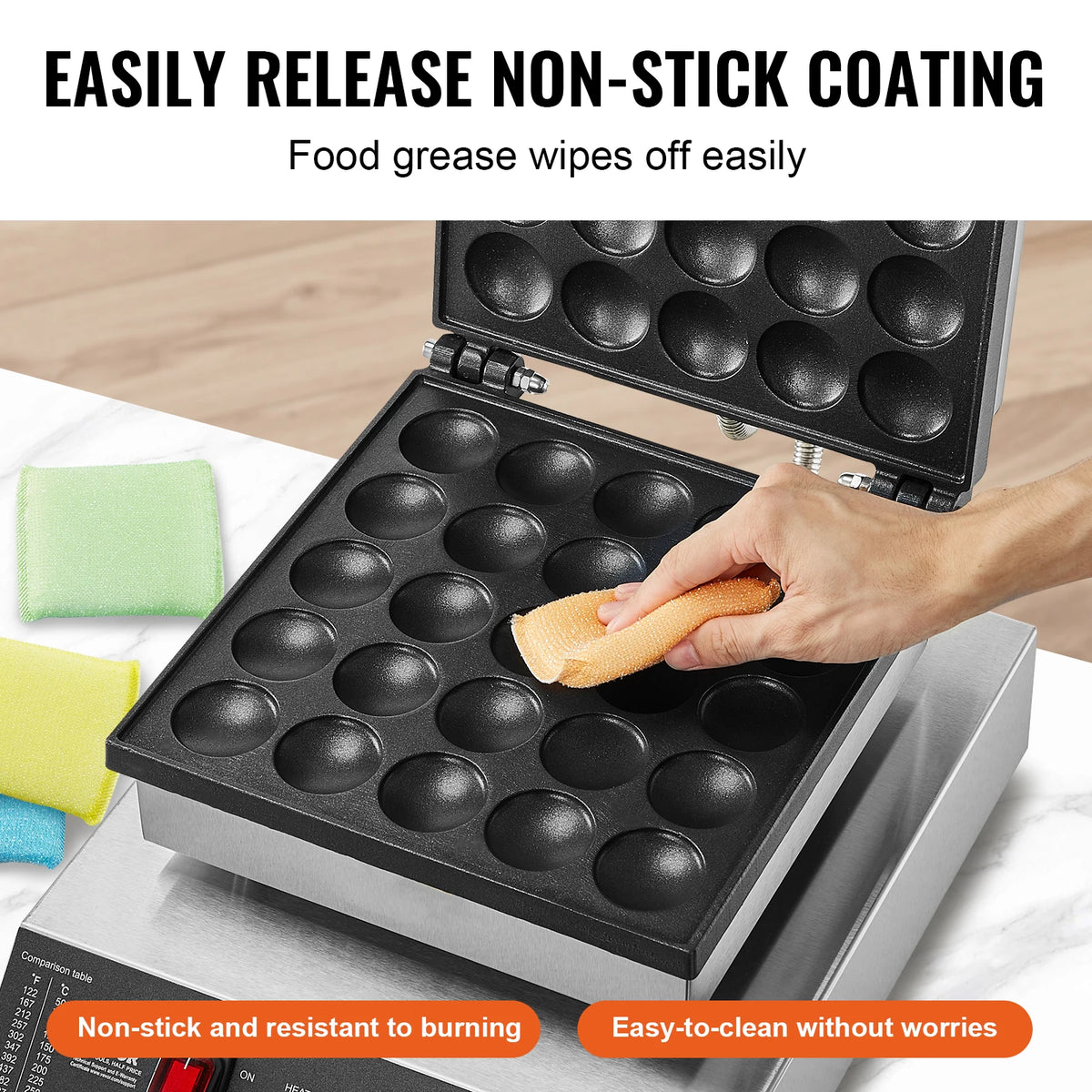SucceBuy Electric Dorayaki Maker With Nonstick Plates