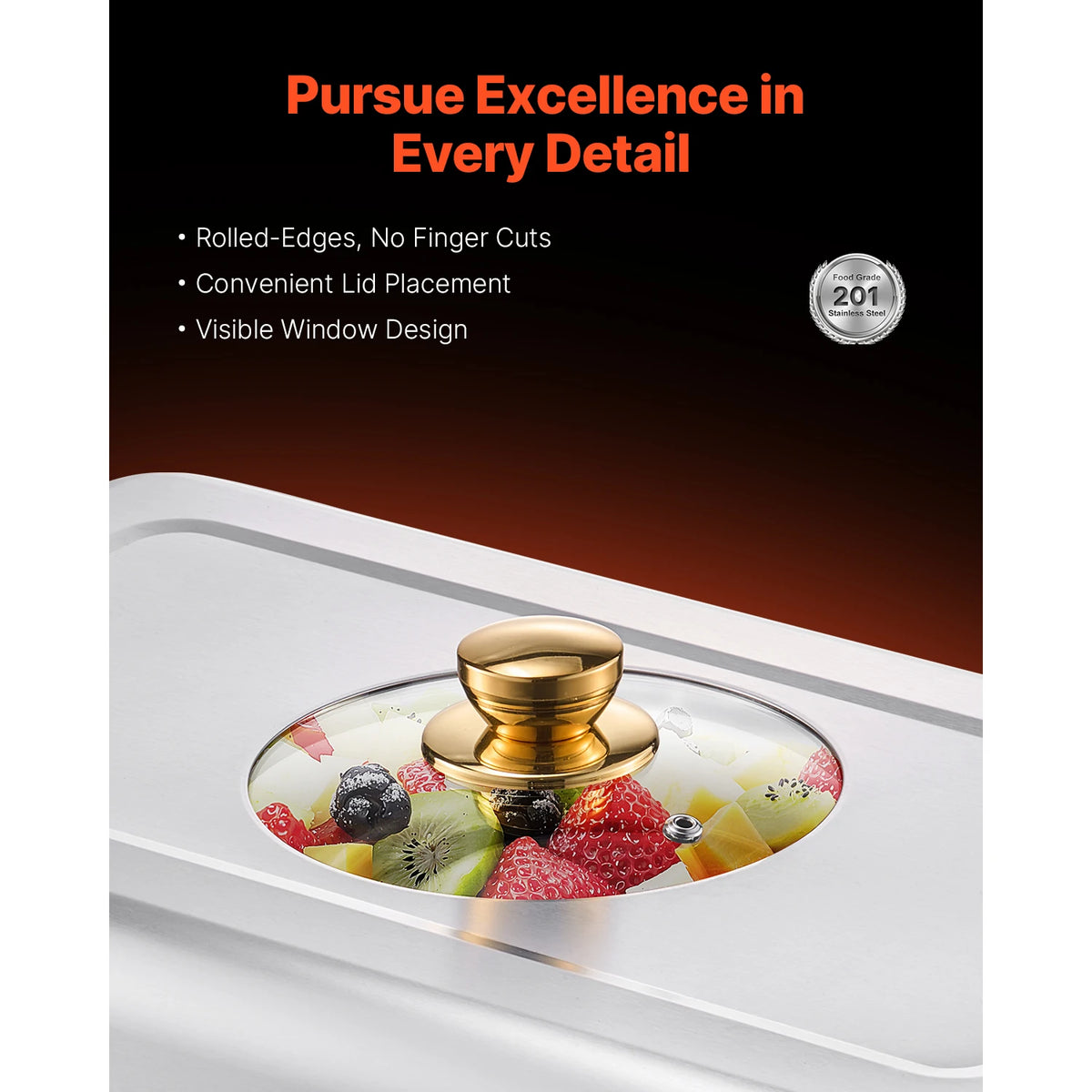 SucceBuy Stainless Steel Chafing Dish Buffet Set