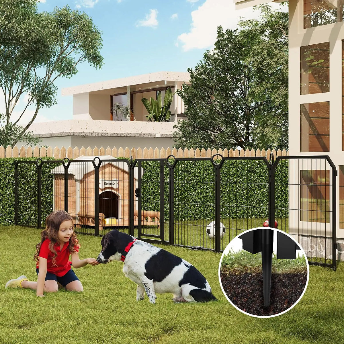 Garvee Heavy Duty Dog Playpen With Secure Door