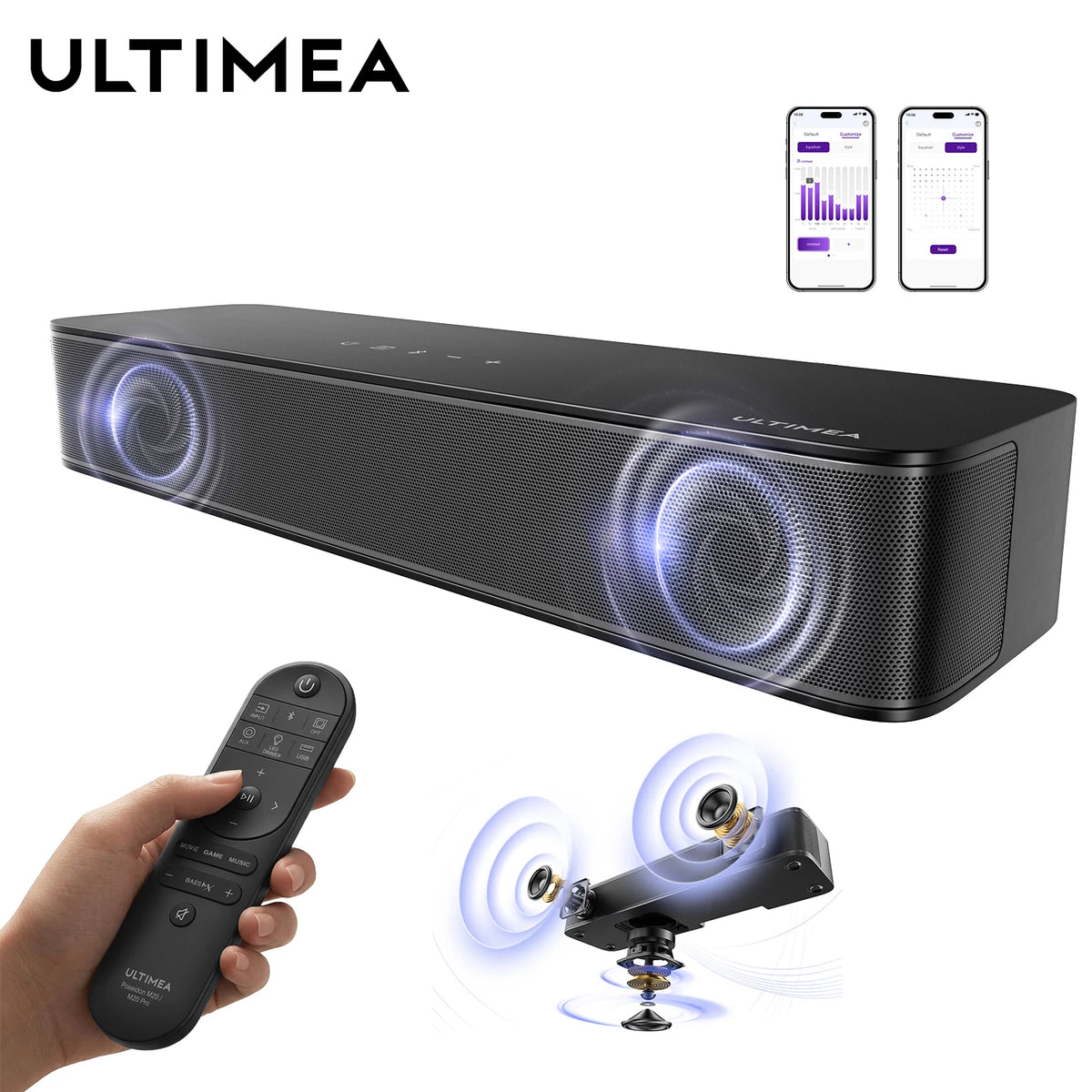 Ultempa Bluetooth 2.1 Channel Compact Soundbar