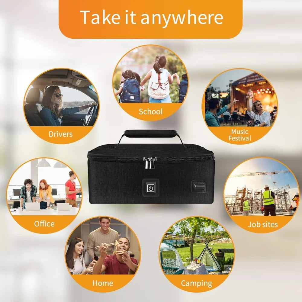 NBVCX Portable Electric Food Warmer Lunch Box