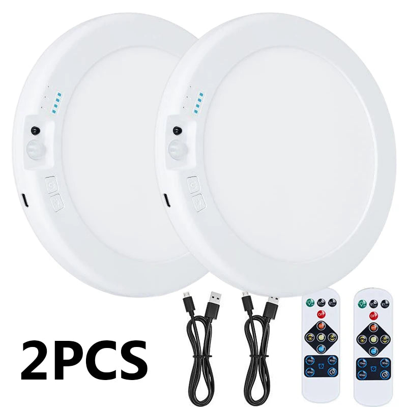 Rechargeable Motion Sensor Ceiling Light With Remote