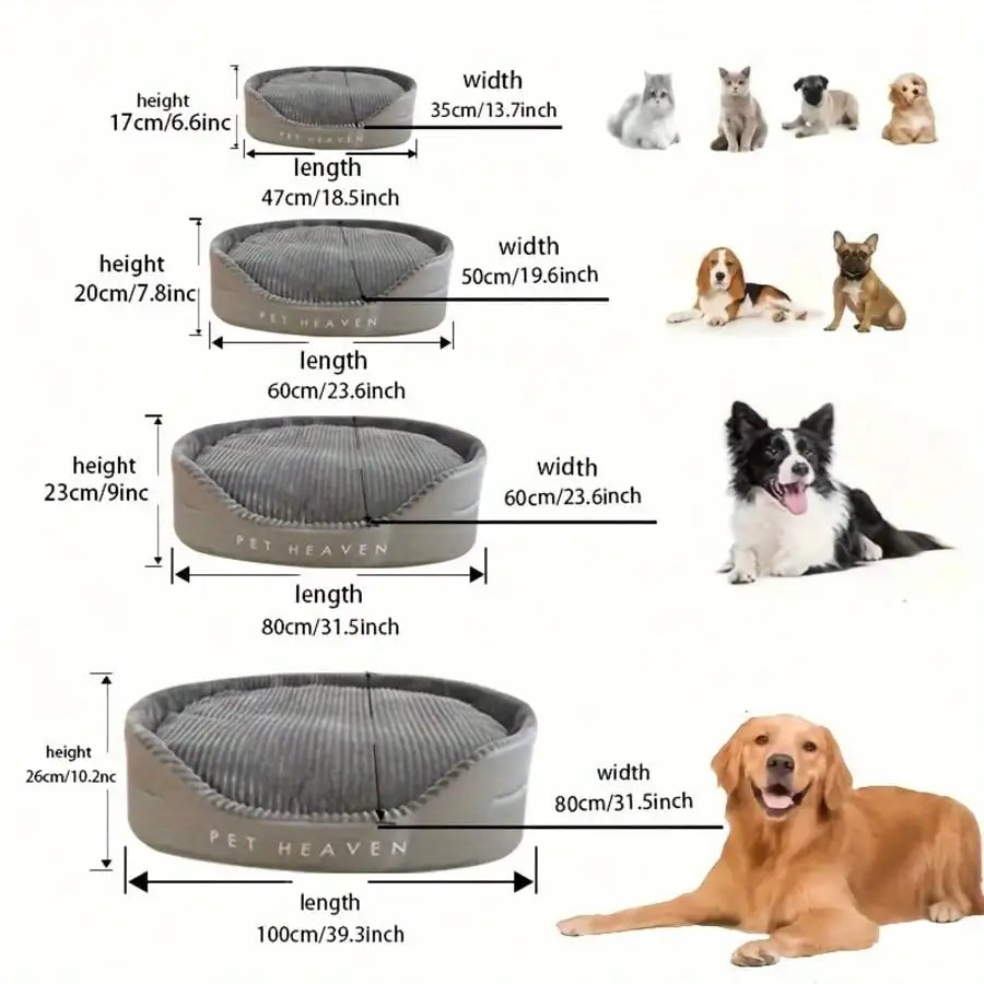 Soft Machine Washable Cotton Pet Bed