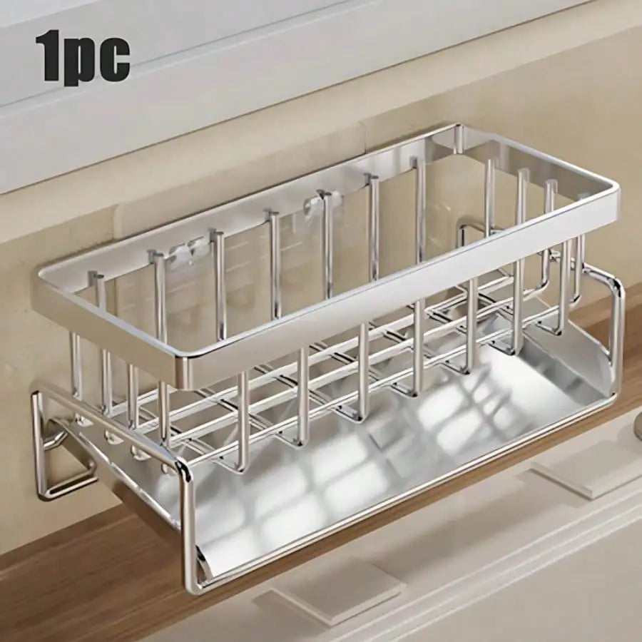 Stainless Steel Kitchen Sink Organizer With Drain Tray