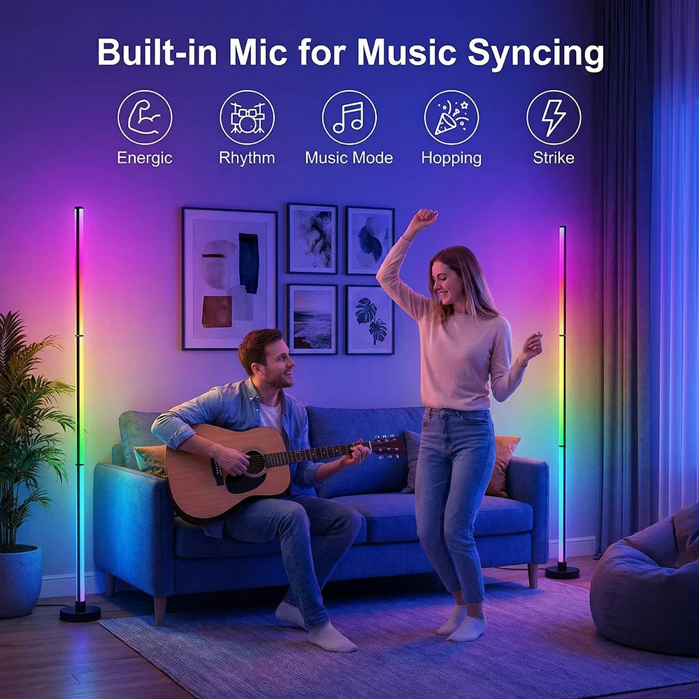 Dumiloo Smart LED Floor Lamp With Remote And App Control