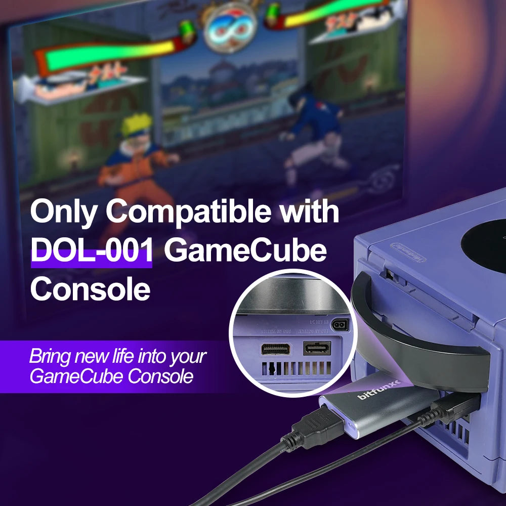 Bitfunx GC2HDMI Adapter For Nintendo GameCube