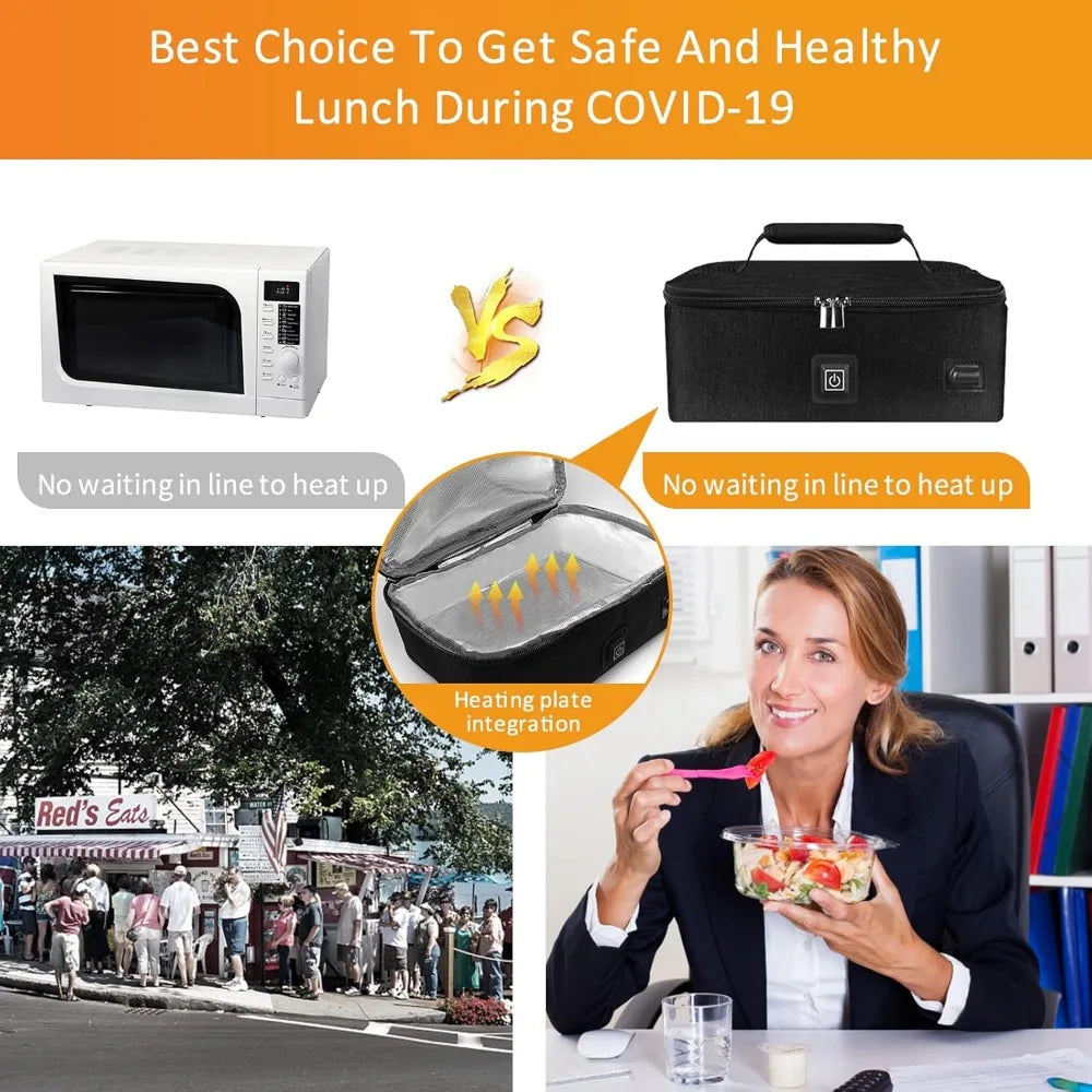 NBVCX Portable Electric Food Warmer Lunch Box