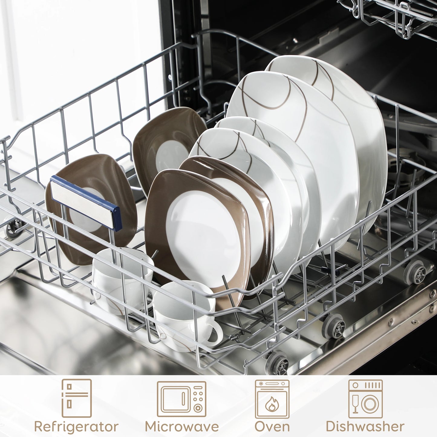 Malacasa 30 Piece Porcelain Dinnerware Set