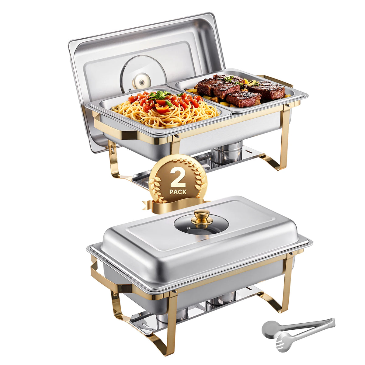 SucceBuy Stainless Steel Chafing Dish Buffet Set