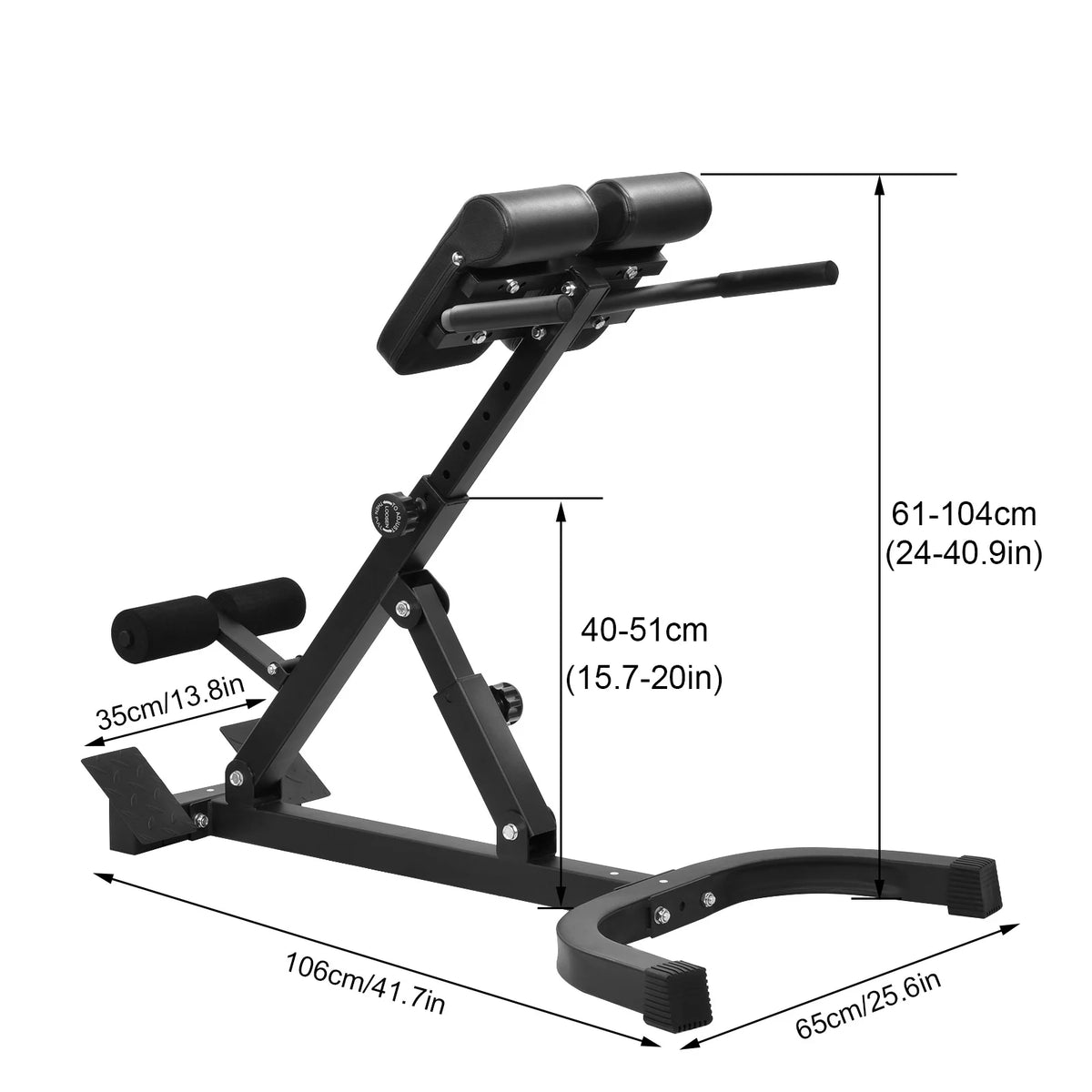 Adjustable Roman Chair For Lower Back And Core Workouts