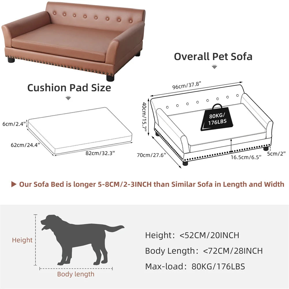 Borwart Heavy Duty Pet Sofa And Raised Dog Bed