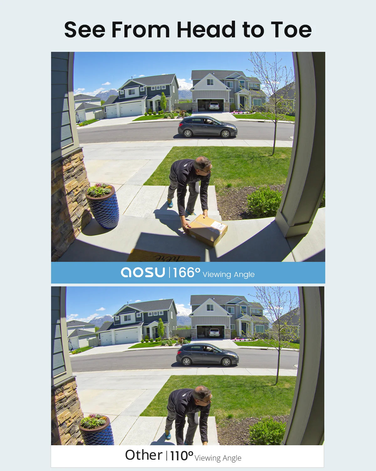 Dekco 5MP WiFi Video Doorbell With PIR Motion