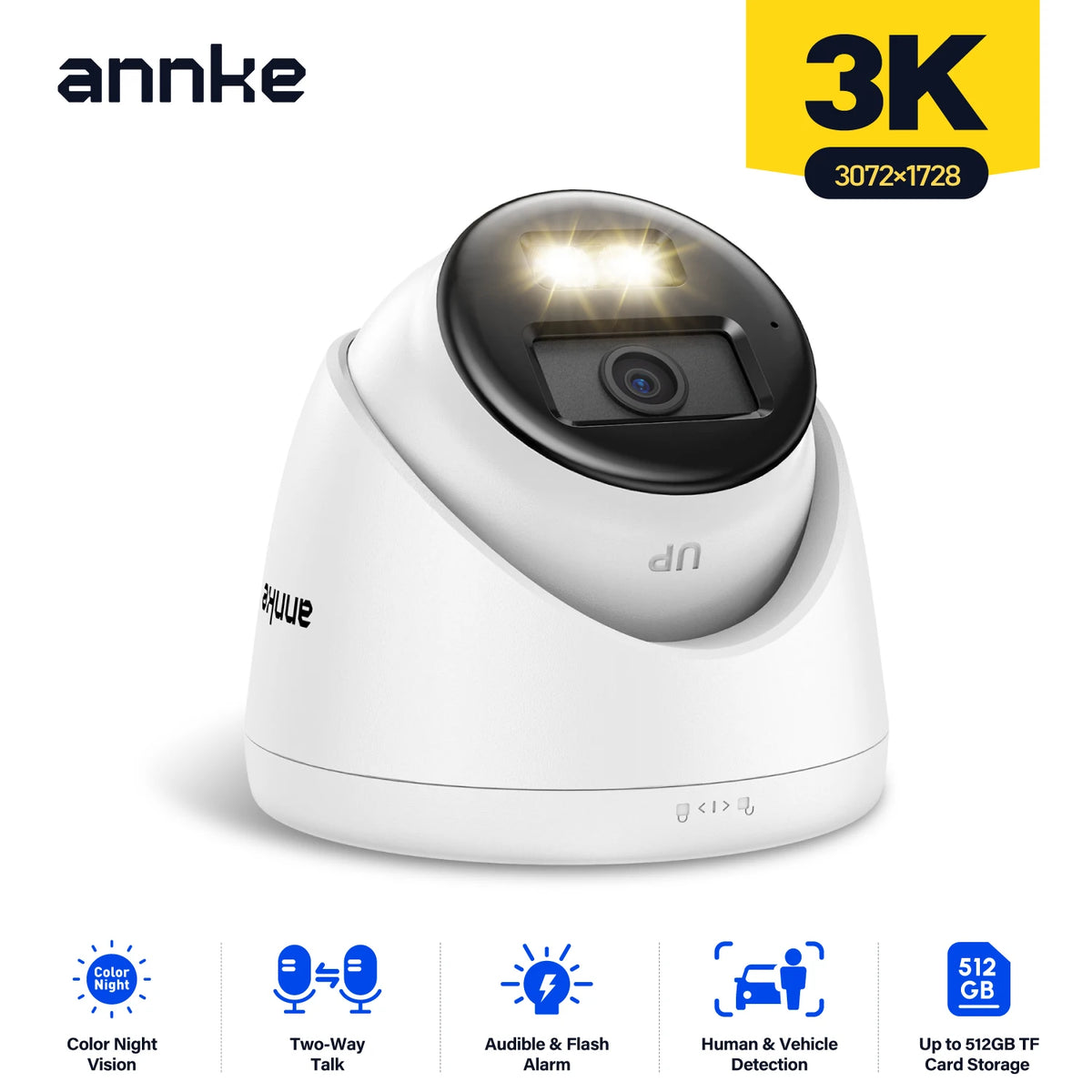 Annke 5MP PoE IP Surveillance Camera Outdoor Indoor