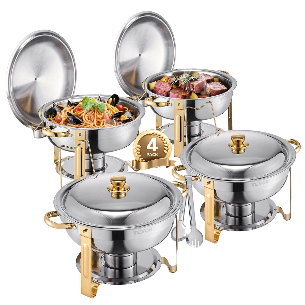 SucceBuy Stainless Steel Chafing Dish Buffet Set
