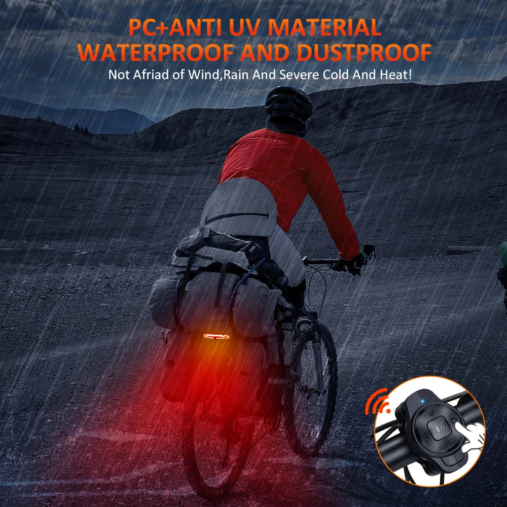 WSDCAM Anti Theft Bicycle Rear Light Motion Alarm