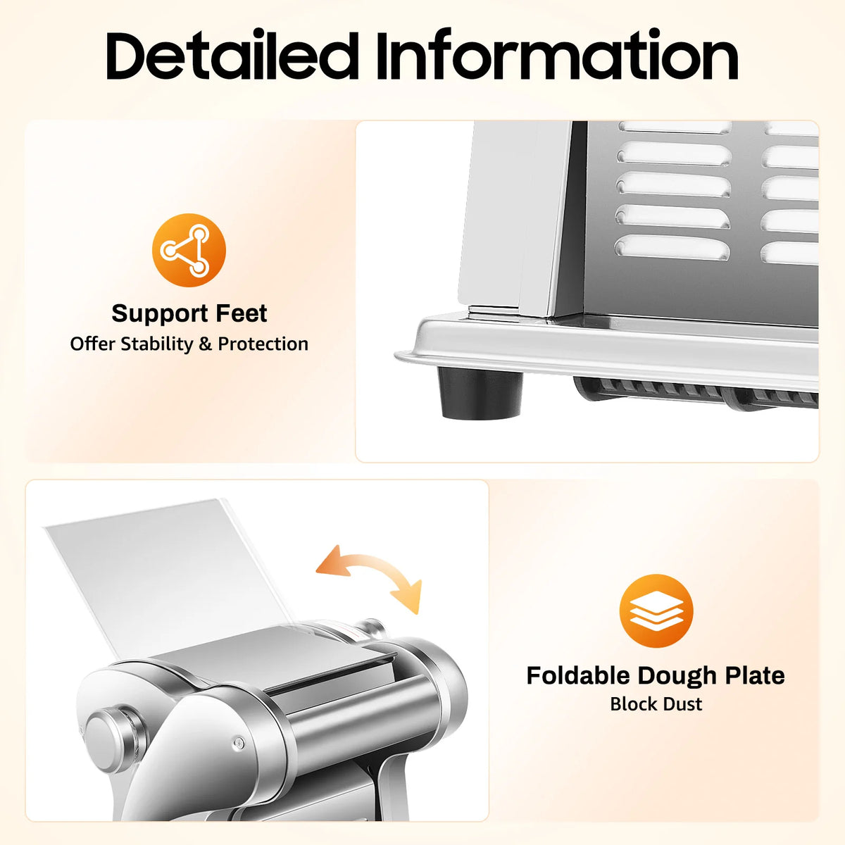 Electric Pasta Maker With Eight Thickness Settings