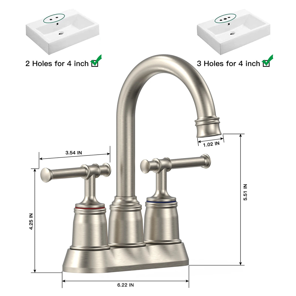 Twister Classic Bathroom Basin Faucet