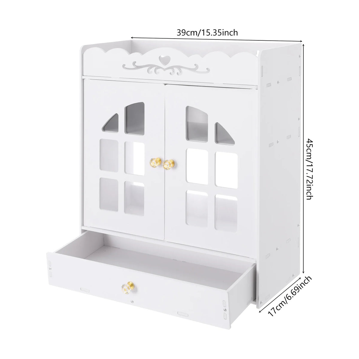 Wall Mount Bathroom Organizer For Toiletries And Cosmetics