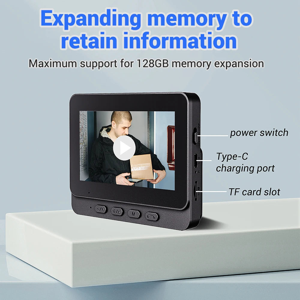 1080P Video Doorbell Waterproof Camera Two Way Audio Night Vision