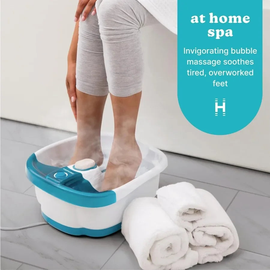 TLXT Bubble Mate Toe Touch Control Foot Spa