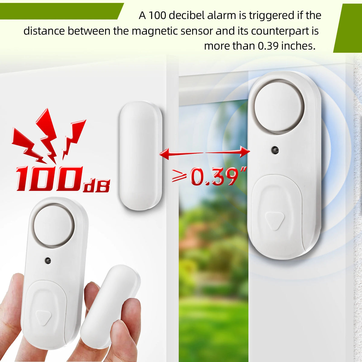 Magnetic Door And Window Burglar Alarm Sensor